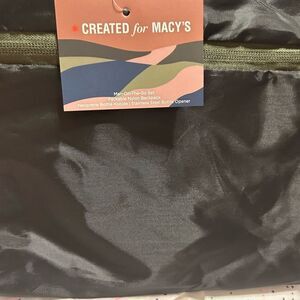 NWT Macy's Black Nylon Pouch Backpack